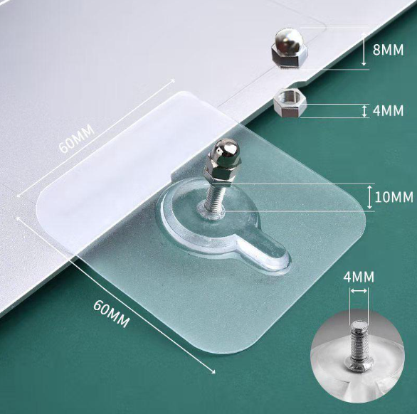 Kit 4, 10 ou 20 Ganchos Adesivos Reutilizáveis: Organize e Decore Sem Furos!