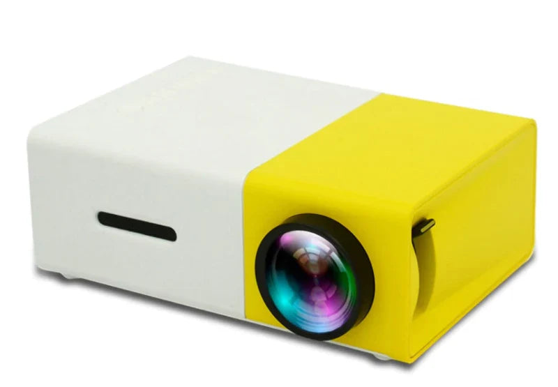 Mini Projetor Portatil YG300, LED, 1080P Full HD, para Ambientes Externos e Filmes HDMI Móvel Compatível Com USB