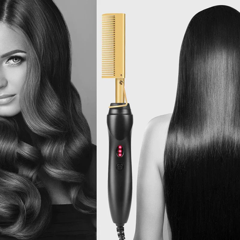 Slope Max 5.0 Pente Alisador de Cabelo - Slim Hairdresser - Perfeitamente Efeito Liso Natural com Brilho e sem Química - Brilho Intenso