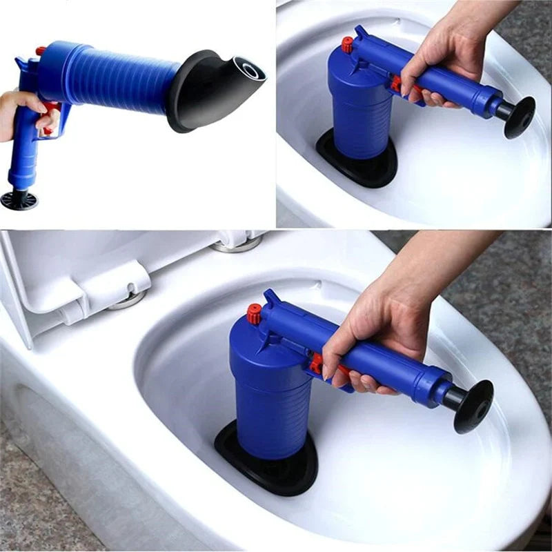 BuyWeek Desentupidor de vaso sanitário, desentupidor de pia de alta pressão, bomba de vaso sanitário, desentupido, removedor