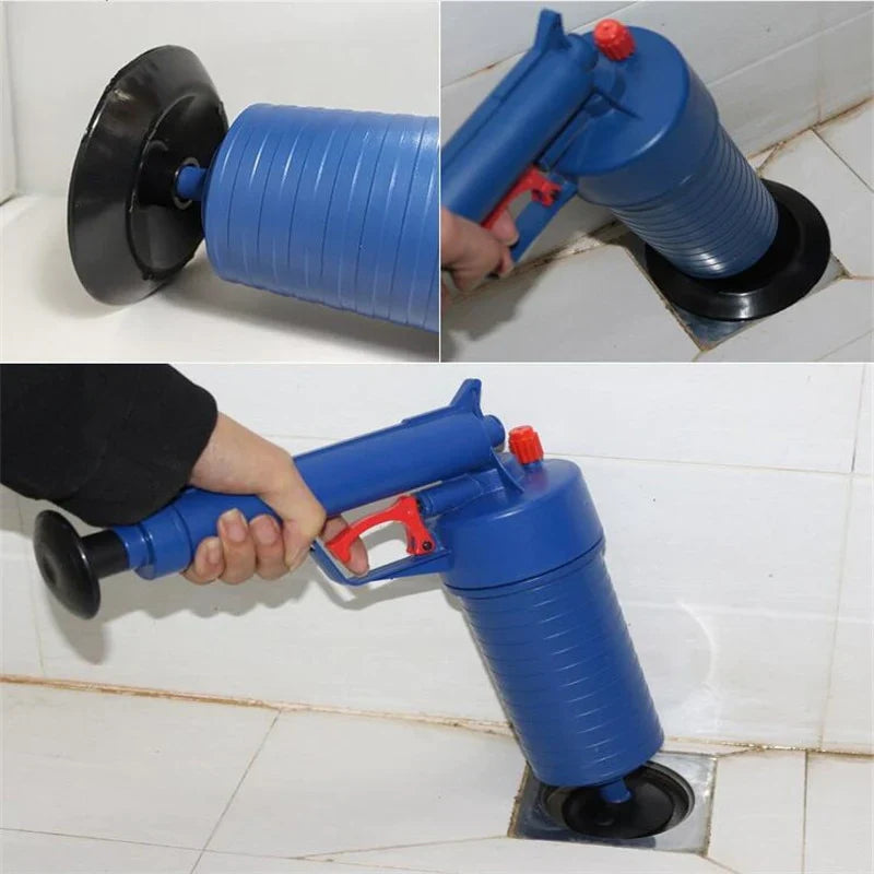 BuyWeek Desentupidor de vaso sanitário, desentupidor de pia de alta pressão, bomba de vaso sanitário, desentupido, removedor