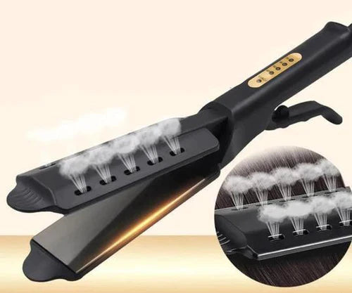 MQ HAIR - Chapinha Profissional de Titânio 485°F Turbo - Bivolt, Design Anatômico, Ultra Suave, Efeito Espelho - 3 Passagens